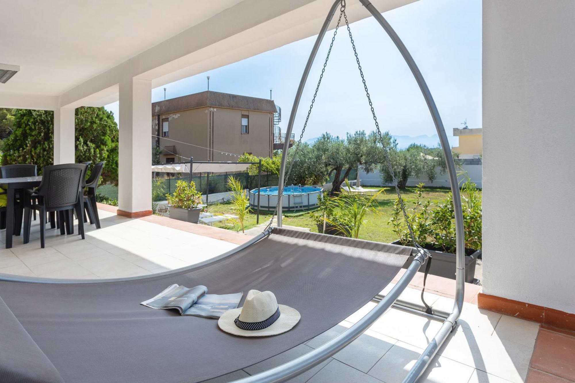 Vila Casa Vista Mare Tra Gli Ulivi Terrasini Exteriér fotografie