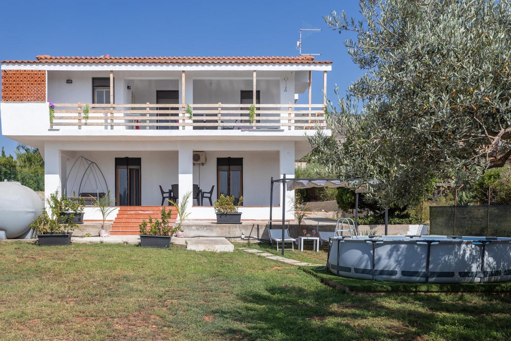 Vila Casa Vista Mare Tra Gli Ulivi Terrasini Exteriér fotografie