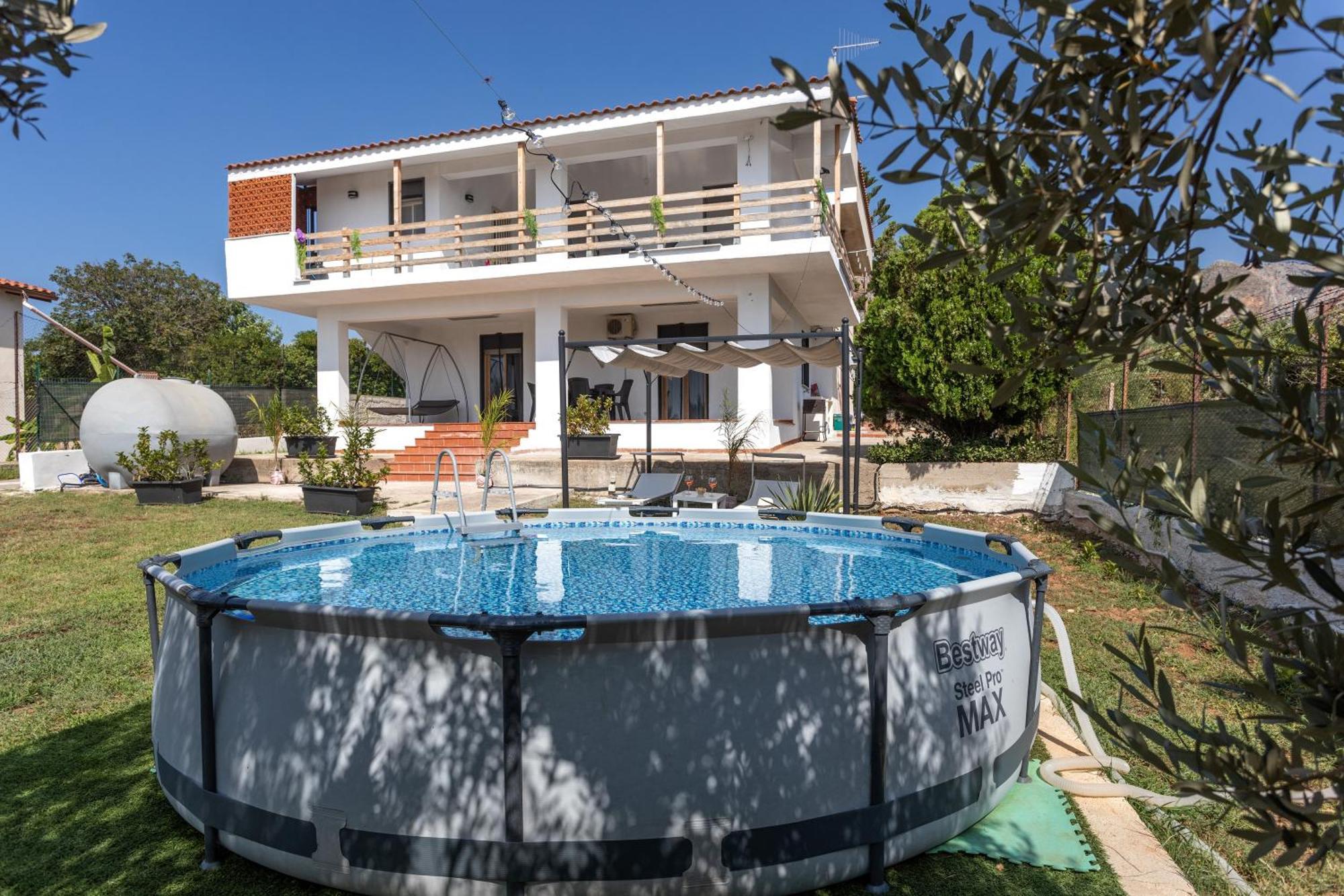 Vila Casa Vista Mare Tra Gli Ulivi Terrasini Exteriér fotografie